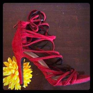 🔥red velvet sexy heels